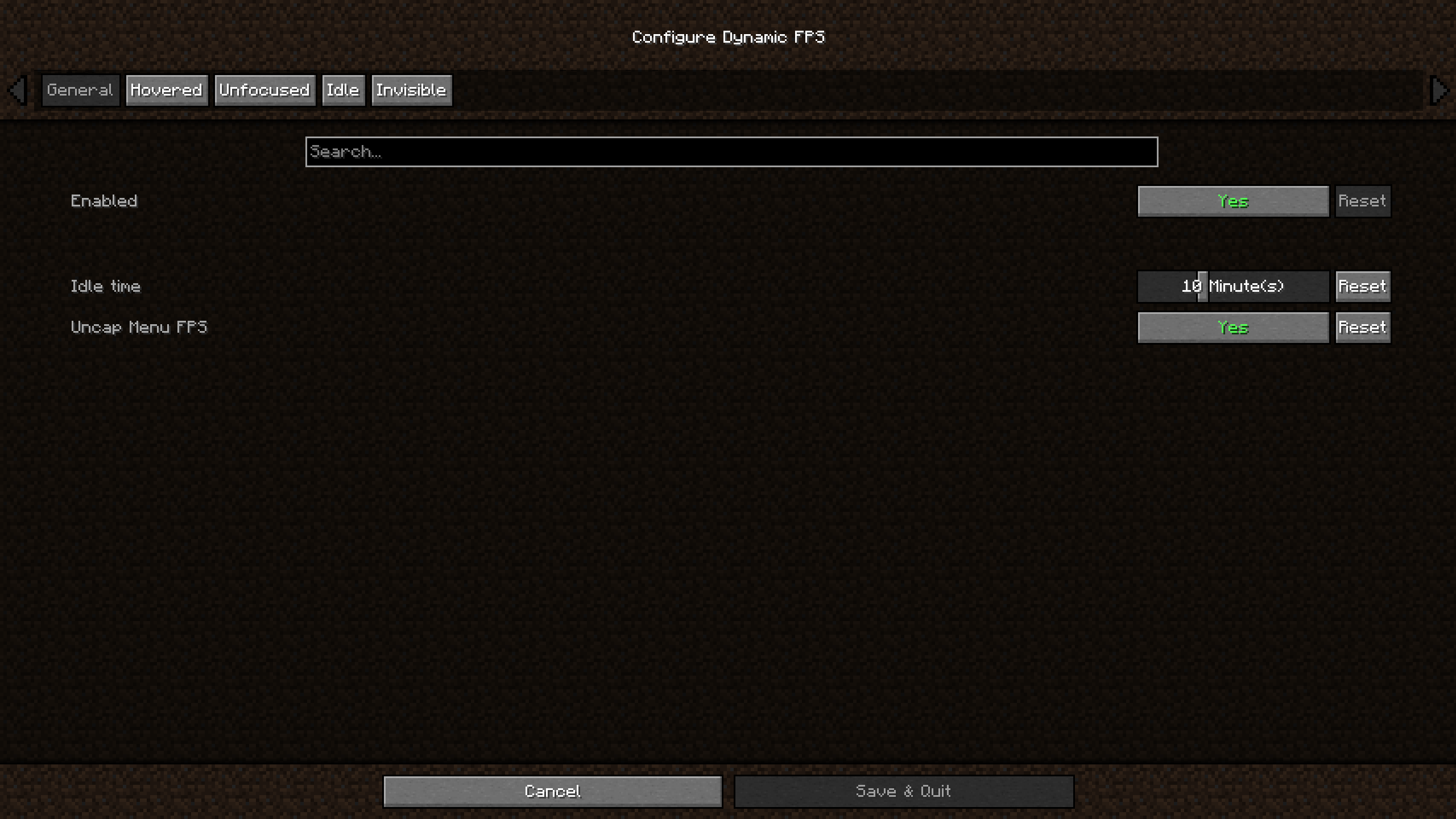 Dynamic FPS